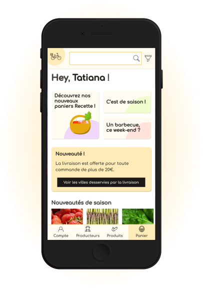 Mockup de l'application LeCourtCircuit